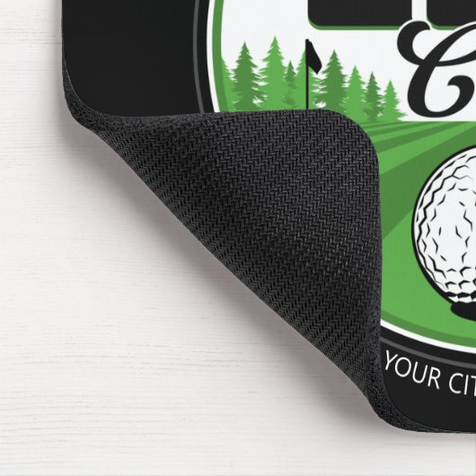 Personalisiert NAME Golfing Pro Golf Club Player Mousepad (Ecke)