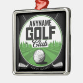 Personalisiert NAME Golfing Pro Golf Club Player Ornament Aus Metall (Links)