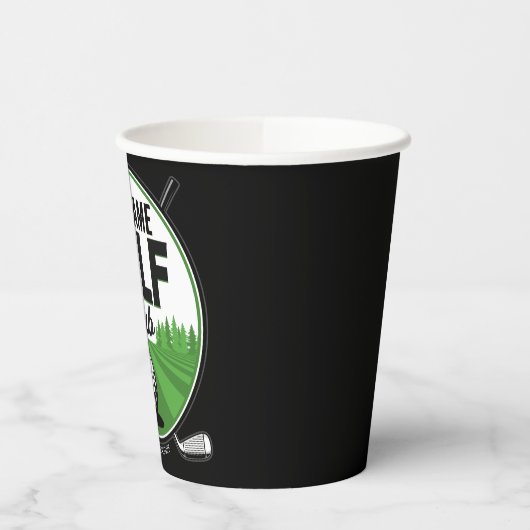 Personalisiert NAME Golfing Pro Golf Club Player Pappbecher (Links)