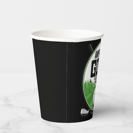 Personalisiert NAME Golfing Pro Golf Club Player Pappbecher (Rechts)