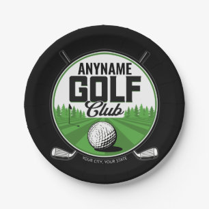 Personalisiert NAME Golfing Pro Golf Club Player Pappteller