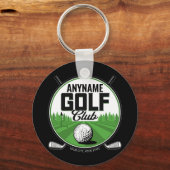 Personalisiert NAME Golfing Pro Golf Club Player Schlüsselanhänger (Vorderseite)