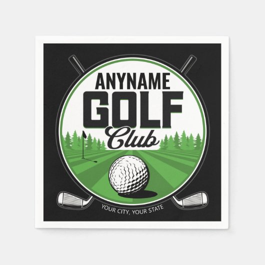 Personalisiert NAME Golfing Pro Golf Club Player Serviette (Vorderseite)