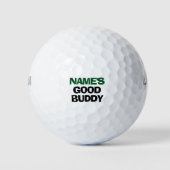 Personalisiert Name Good Buddy Funny Golfball (Vorderseite)