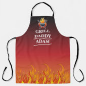 Personalisiert Name Grill Daddy GRILLEN für Grille Schürze (Vorderseite)