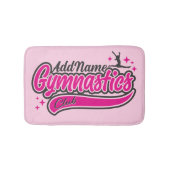 Personalisiert NAME Gymnast Split Leap Gymnastik Badematte (Vorderseite)