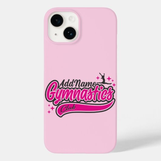 Personalisiert NAME Gymnast Split Leap Gymnastik Case-Mate iPhone Hülle (Rückseite)