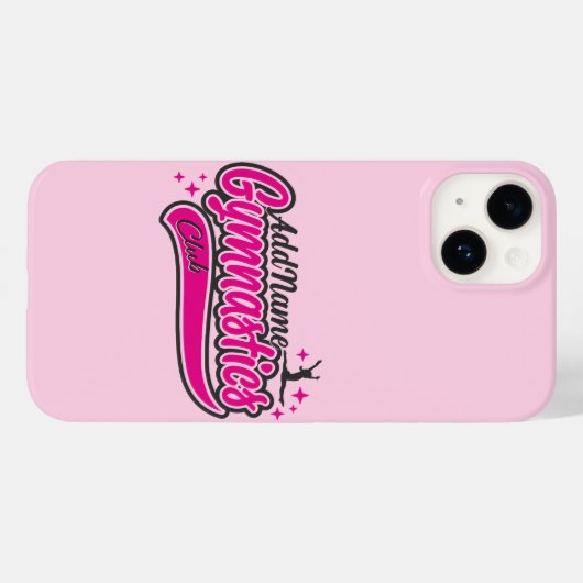 Personalisiert NAME Gymnast Split Leap Gymnastik Case-Mate iPhone Hülle (Rückseite (Horizontal))