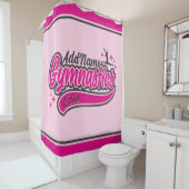 Personalisiert NAME Gymnast Split Leap Gymnastik Duschvorhang (Beispiel)