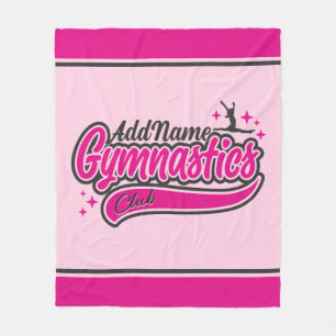 Personalisiert NAME Gymnast Split Leap Gymnastik Fleecedecke