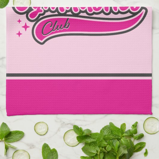 Personalisiert NAME Gymnast Split Leap Gymnastik Geschirrtuch (Gefaltet)