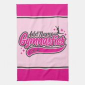 Personalisiert NAME Gymnast Split Leap Gymnastik Geschirrtuch (Vertikal)