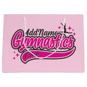 Personalisiert NAME Gymnast Split Leap Gymnastik Große Geschenktüte