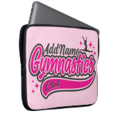 Personalisiert NAME Gymnast Split Leap Gymnastik Laptopschutzhülle (Vorne Rechts)