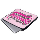 Personalisiert NAME Gymnast Split Leap Gymnastik Laptopschutzhülle (Vorne Knopf)