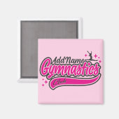 Personalisiert NAME Gymnast Split Leap Gymnastik Magnet (Vorderseite/Rückseite)