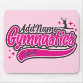 Personalisiert NAME Gymnast Split Leap Gymnastik Mousepad (Vorne)