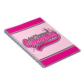 Personalisiert NAME Gymnast Split Leap Gymnastik Notizblock (Rechte Seite)