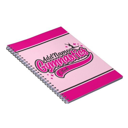 Personalisiert NAME Gymnast Split Leap Gymnastik Notizblock (Rechte Seite)