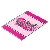 Personalisiert NAME Gymnast Split Leap Gymnastik Notizblock (Linke Seite)