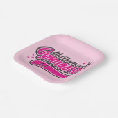 Personalisiert NAME Gymnast Split Leap Gymnastik Pappteller (Gewinkelt)