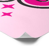 Personalisiert NAME Gymnast Split Leap Gymnastik Poster (Ecke)