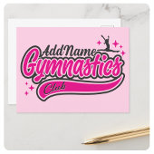 Personalisiert NAME Gymnast Split Leap Gymnastik Postkarte