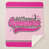 Personalisiert NAME Gymnast Split Leap Gymnastik Sherpadecke (Vorderseite)