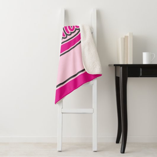 Personalisiert NAME Gymnast Split Leap Gymnastik Sherpadecke (Beispiel)