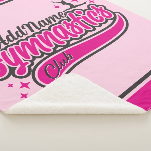 Personalisiert NAME Gymnast Split Leap Gymnastik Sherpadecke (3/4)