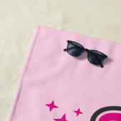 Personalisiert NAME Gymnast Split Leap Gymnastik Strandtuch (Beispiel)