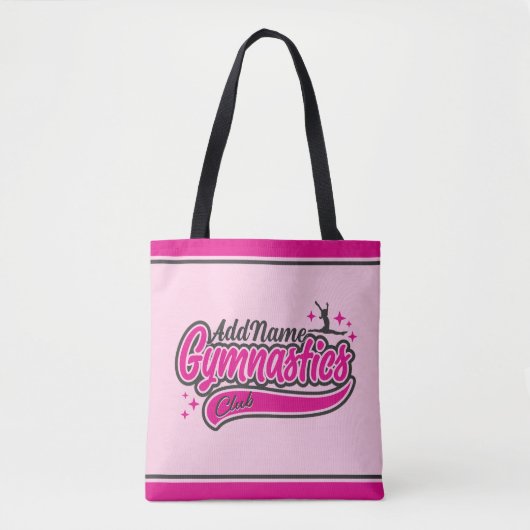 Personalisiert NAME Gymnast Split Leap Gymnastik Tasche (Vorderseite)
