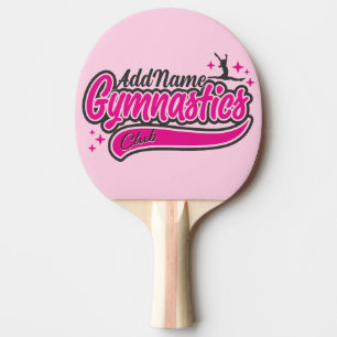 Personalisiert NAME Gymnast Split Leap Gymnastik Tischtennis Schläger