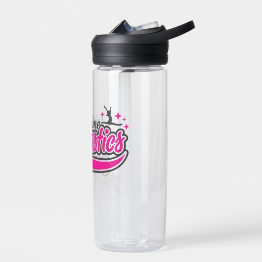Personalisiert NAME Gymnast Split Leap Gymnastik Trinkflasche (Links)
