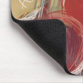 Personalisiert Name Initials Retro Hand Drawn Cher Mousepad (Ecke)