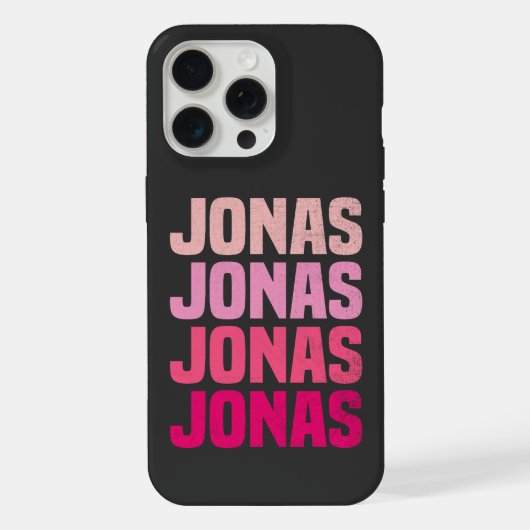 Personalisiert Name Jonas I Liebe Jonas iPhone Hülle (Rückseite)