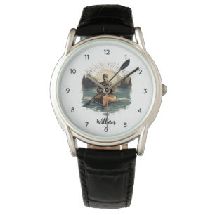 Personalisiert Name Kayaking Kayaker Watch Armbanduhr