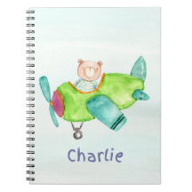 Personalisiert Name Kids Spiral Foto Notebook