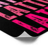 Personalisiert Name Latto I Liebe Latto Vintag Poster (Ecke)