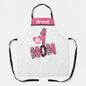 Personalisiert Name Mama Nummer 1 Koch Baker-Gesch Schürze (Vorderseite)