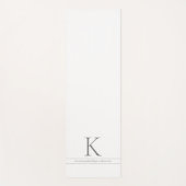 Personalisiert Name Mantra Custom Yogamatte (Vorderseite)