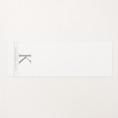 Personalisiert Name Mantra Custom Yogamatte (Vorderseite (Horizontal))