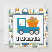 Personalisiert Name Monatliche Meilensteine-Markie Einladung (Vorderseite)