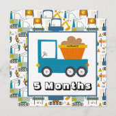 Personalisiert Name Monatlicher Meilenstein Marker Einladung (Vorne/Hinten)