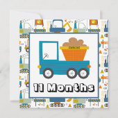 Personalisiert Name Monatlicher Meilenstein Marker Einladung (Vorderseite)