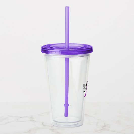 Personalisiert Name Monogram Acrylic Tumbler Acryltrinkbecher (Rechts)