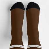 Personalisiert Name Monogram Basic Minimalistisch Socken (Oben)