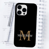 Personalisiert Name Monogram Black Case-Mate iPhone Hülle