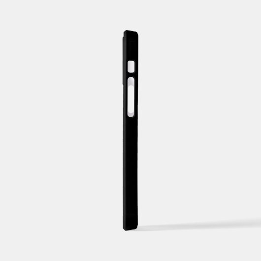 Personalisiert Name Monogram Black iPhone Hülle (Linke Seite)