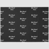 Personalisiert Name Monogram Business Tissue Seidenpapier (Vorderseite)